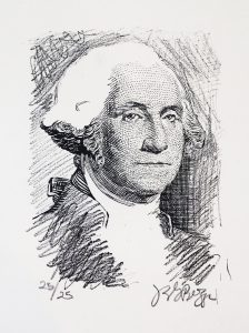 J.S.G. Boggs, George Washington Portrait, c. 1990s